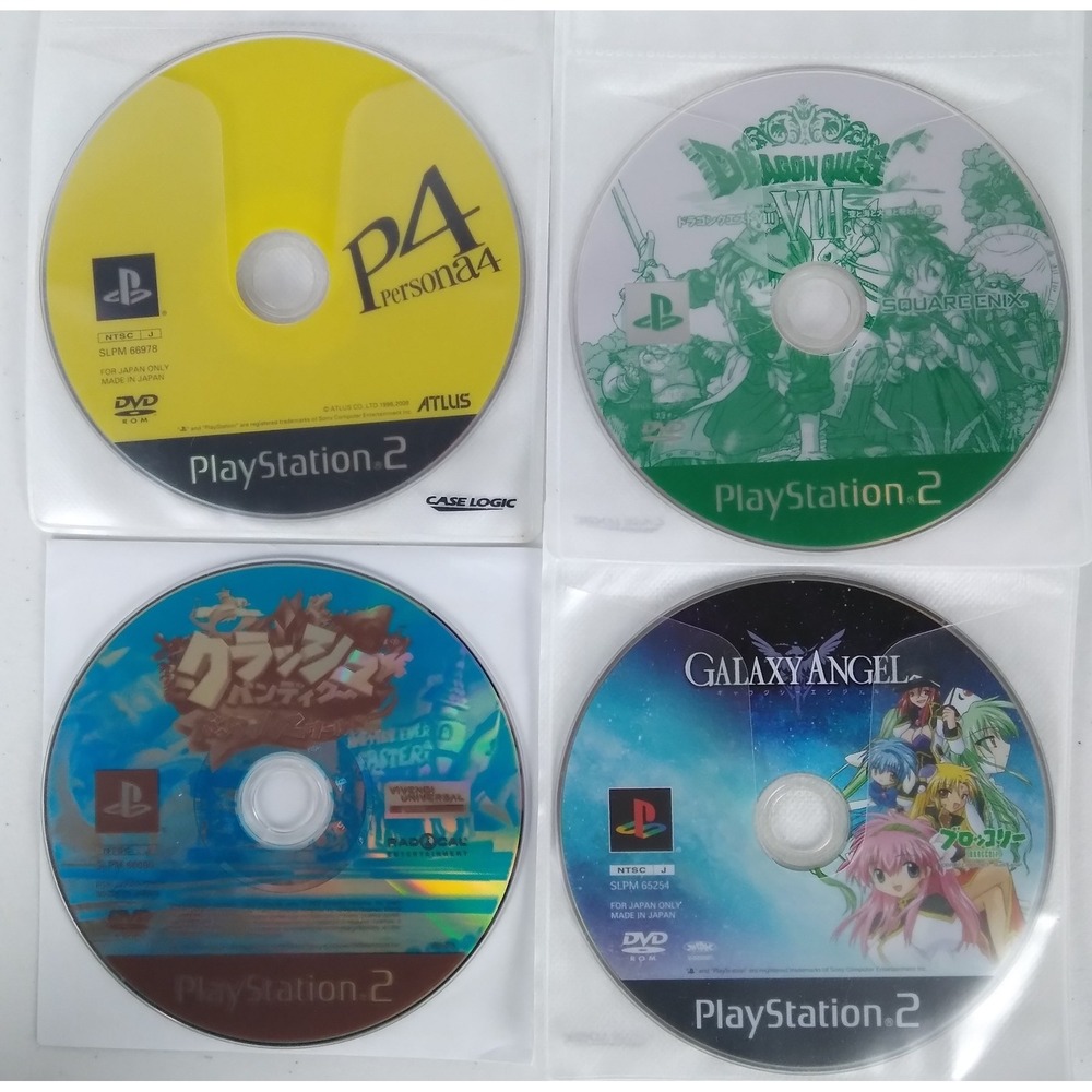 Galaxy Angel Crash Persona 4 Sony PlayStation 2 Japan Disc Only Import Game Lot